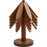 Suport Termic pentru Vase Fierbinti, Flippy, Bambus, Izolatie Termica, Rezistenta la Temperatura Inalta, 21 x 9,50 cm, Maro Inchis - vivimall.ro