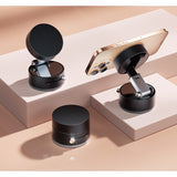 Suport Magnetic Auto pentru Telefon, cu Ventuza, Pliabil si Retractabil, Fixare prin Vid si Magnet, Rotativ 360° - vivimall.ro