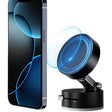 Suport Magnetic Auto pentru Telefon, cu Ventuza, Pliabil si Retractabil, Fixare prin Vid si Magnet, Rotativ 360° - vivimall.ro
