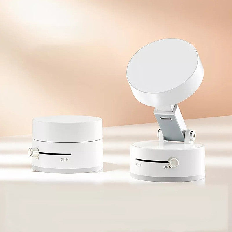 Suport Magnetic Auto pentru Telefon, cu Ventuza, Pliabil si Retractabil, Fixare prin Vid si Magnet, Rotativ 360° - vivimall.ro