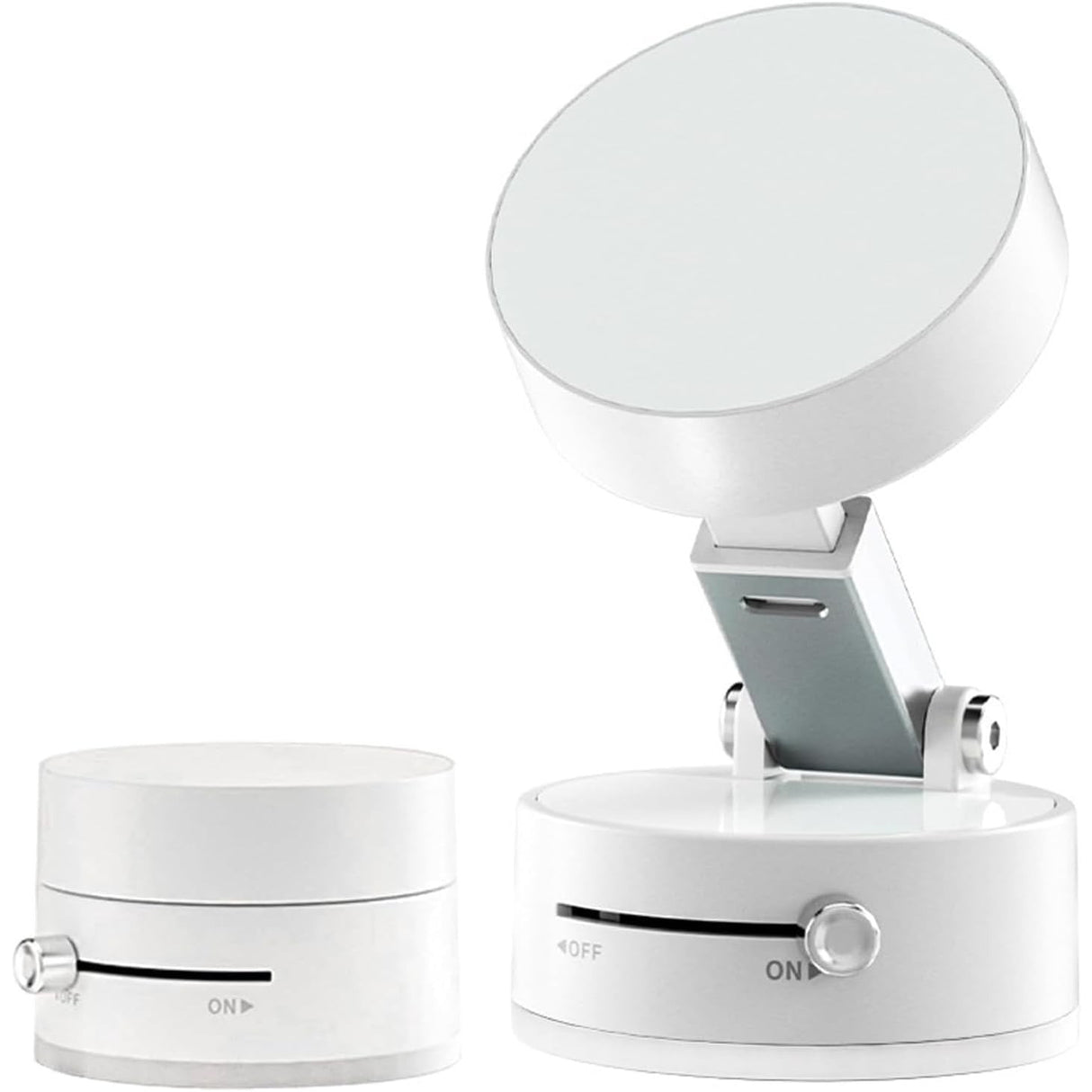 Suport Magnetic Auto pentru Telefon, cu Ventuza, Pliabil si Retractabil, Fixare prin Vid si Magnet, Rotativ 360° - vivimall.ro