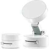 Suport Magnetic Auto pentru Telefon, cu Ventuza, Pliabil si Retractabil, Fixare prin Vid si Magnet, Rotativ 360° - vivimall.ro