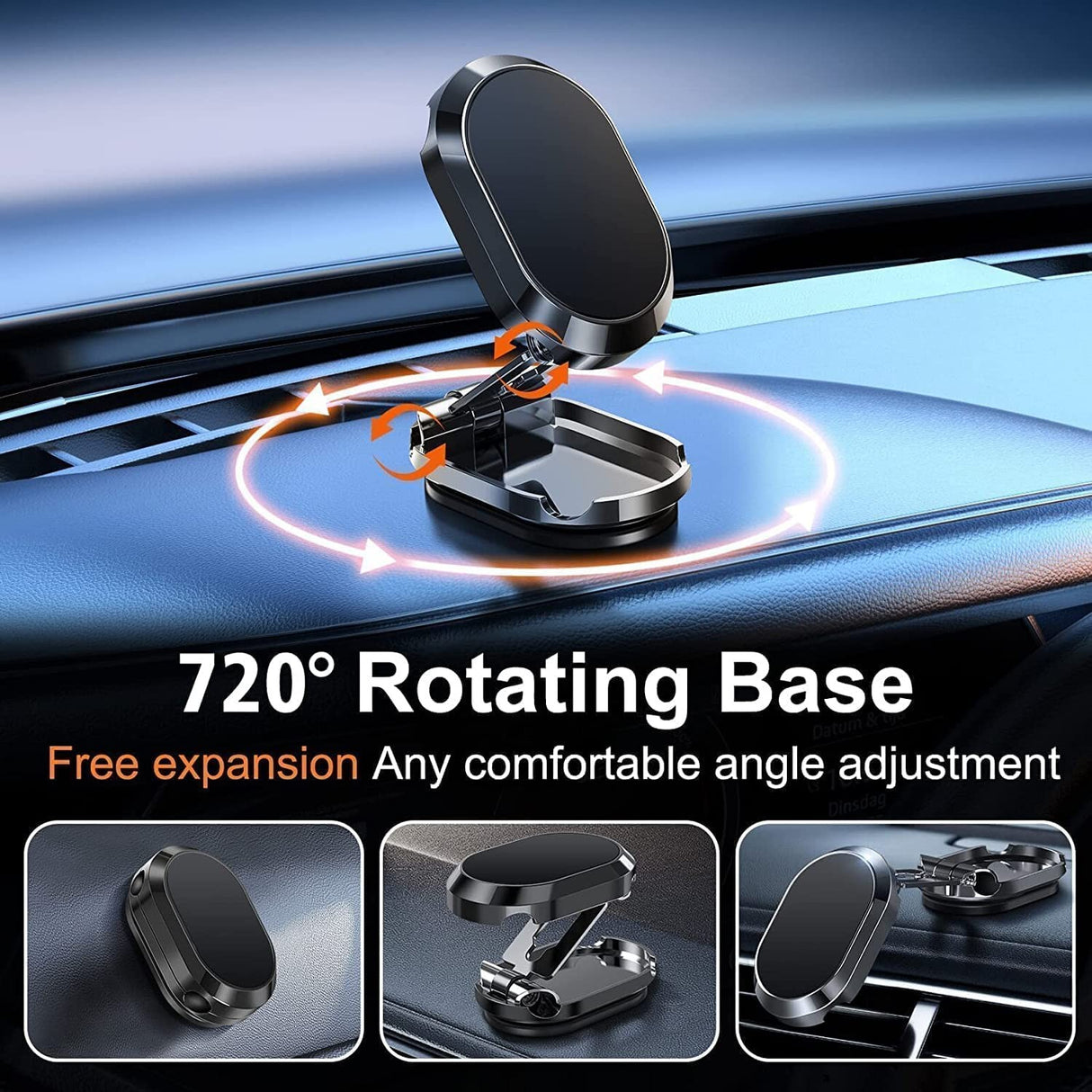 Suport Auto Magnetic Multifuncè›Ional Universal, Compatibil Cu Toate Dimensiunile De Telefon