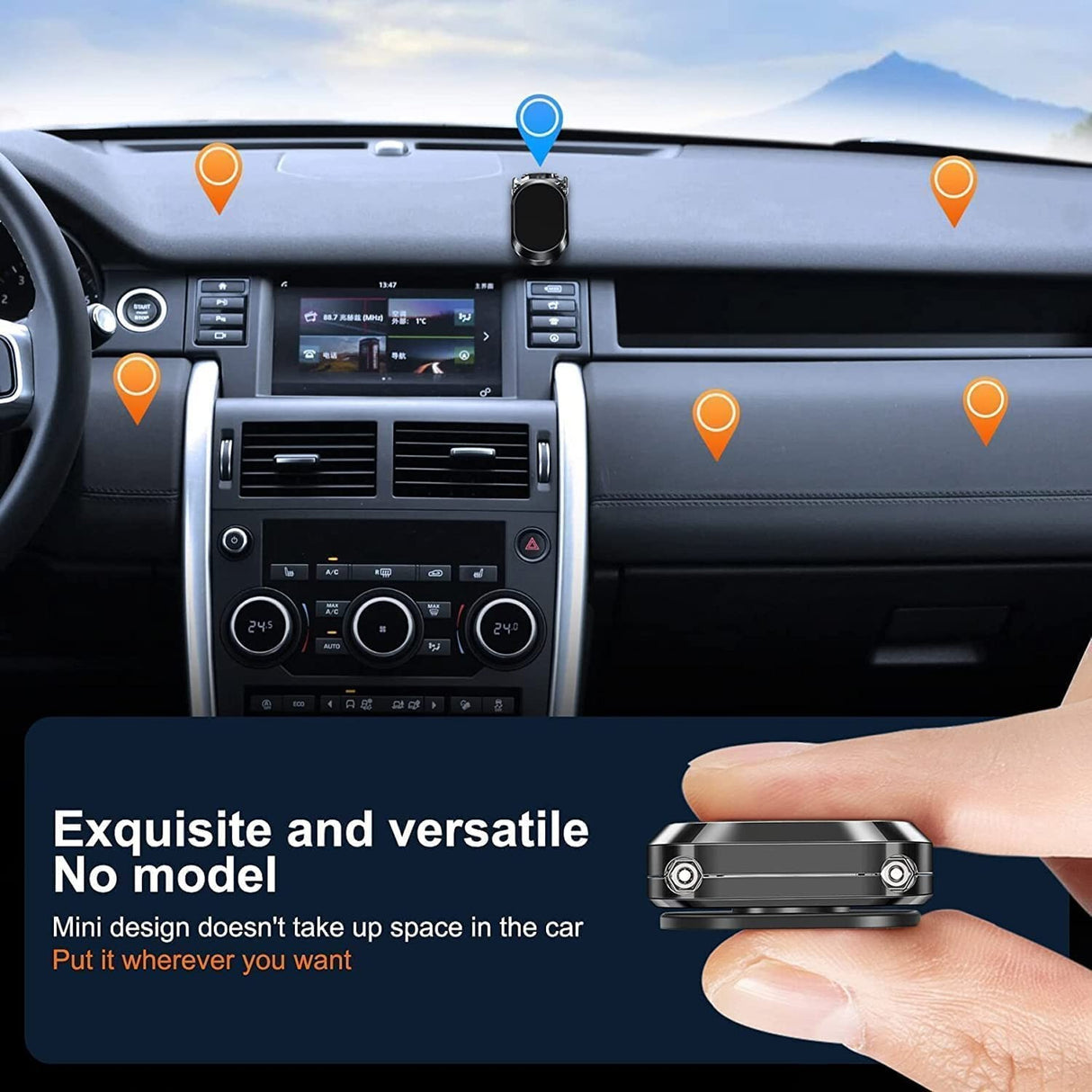 Suport Auto Magnetic Multifuncè›Ional Universal, Compatibil Cu Toate Dimensiunile De Telefon