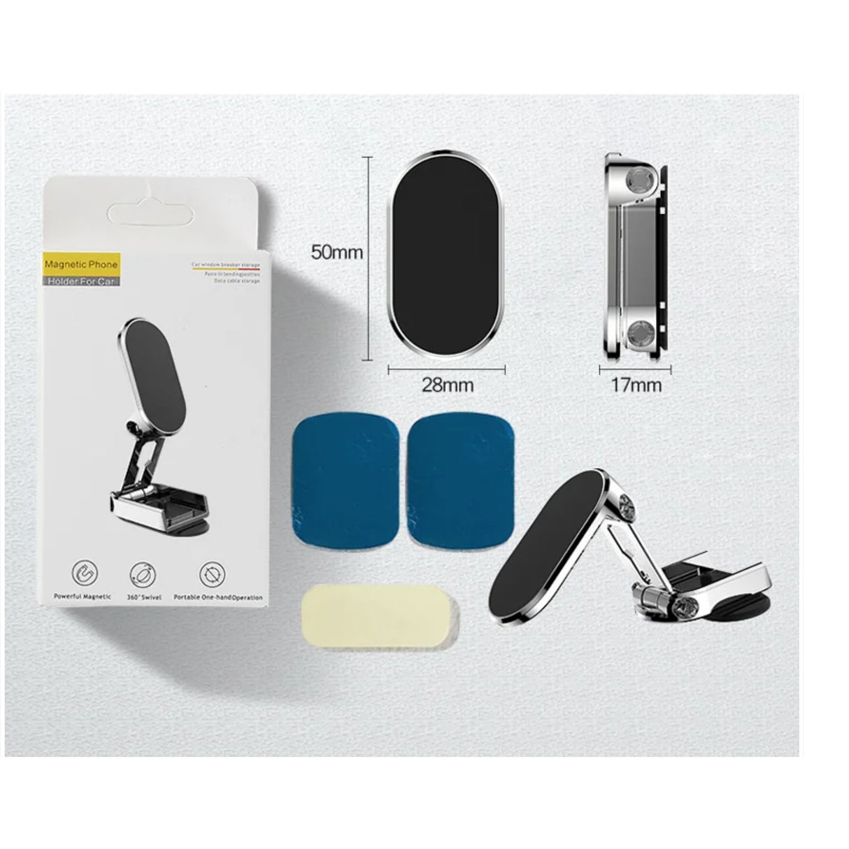 Suport Auto Magnetic Multifuncè›Ional Universal, Compatibil Cu Toate Dimensiunile De Telefon