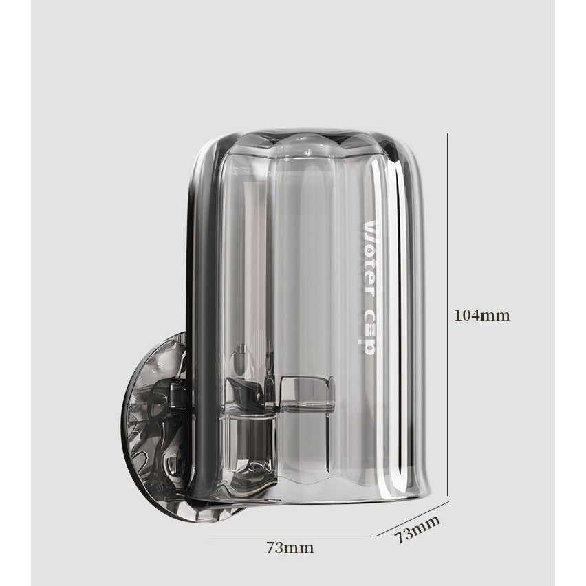 Suport Multifunctional 2 In 1, Pahar Si Suport Pentru Periuta De Dinti, Plastic, Dimensiune: 10.4 X 7.3 X 7.3 Cm - vivimall.ro
