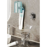Suport Multifunctional 2 In 1, Pahar Si Suport Pentru Periuta De Dinti, Plastic, Dimensiune: 10.4 X 7.3 X 7.3 Cm - vivimall.ro