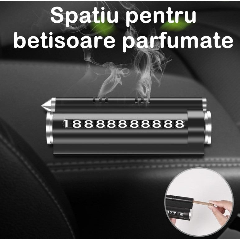 Suport Numar De Telefon Cu Odorizant Pentru Parcare