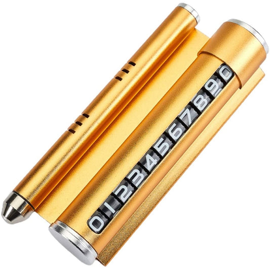 Suport numar de telefon cu odorizant Flippy pentru parcare Galben - vivimall.ro