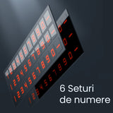 Suport număr telefon Vivimall montat pe bord auto cu bandă adezivă, vedere laterală, Space Gray