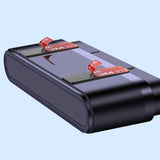 Suport Numar de Telefon pentru Parcare Auto, Vivimall, Suport pentru Numarul detelefon, Banda glisanta pentru Ascundere, Banda Adeziva Inclusa, 120 x 48 x 24 mm, Cifre Verzi, Negru Mat - vivimall.ro