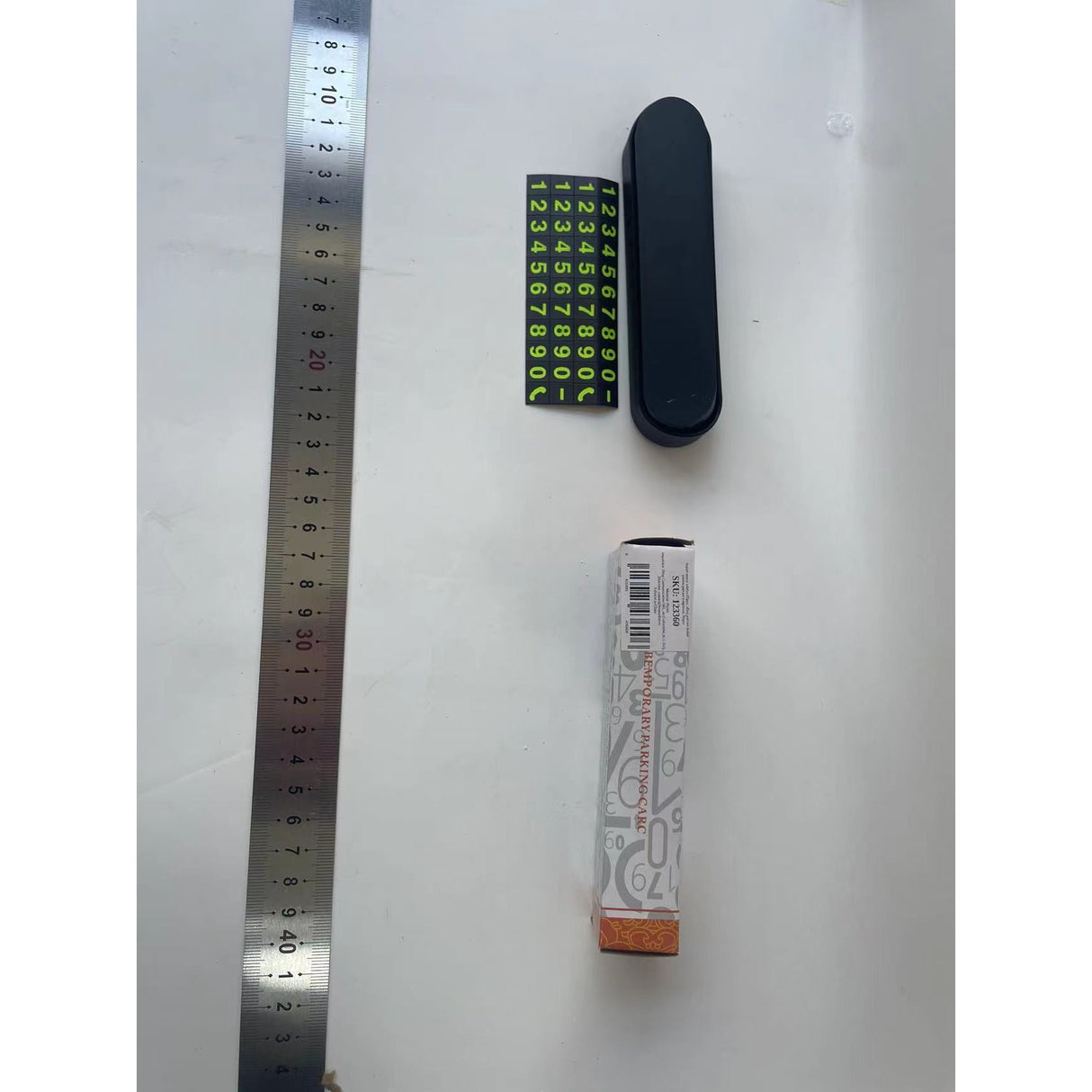 Suport numar telefon Vivimall, afisaj parcare numar telefon/parcare temporara, Negru - vivimall.ro