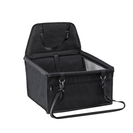 Scaun Auto pentru Animalele de Companie, Vivimall, Cos Auto pentru Animale, cu Prindere de Scaun si Centura de Siguranta, 41 x 34 x 28 cm, Negru - vivimall.ro