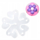 Suport pentru Baloane, Flippy, care Formeaza o Floare, cu Un Singur Strat, pentru 6 Baloane, 6x6cm, 2.7g