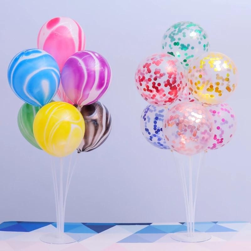 Suport Pentru Baloane, Cu Trei Straturi, Pentru 7 Baloane, 70 Cm - vivimall.ro