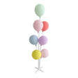 Suport pentru Baloane, Vivimall, Suport pentru 7 Baloane, pentru ziua de nastere, Nunta, Decor cu baloane, Recuzita, Compatibil cu Baloanele Standard, 80 cm, Alb - vivimall.ro
