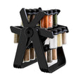 Suport Pentru Condimente Rotativ, Multifunctional, Pivotant 360A°, Portabil, Usor De Montat, 34X23 Cm, Abs/Sticla, Negru - vivimall.ro