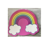 Suport Pentru Pahar, Model Curcubeu, Din Pvc, 18.5 X 18.5 Cm, Rezistent La Caldura, Multicolor - vivimall.ro