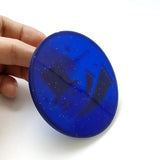 Suport Pentru Pahar, Model Om De Zapada, Din Pvc, 10 Cm, Rezistent La Caldura, Albastru - vivimall.ro
