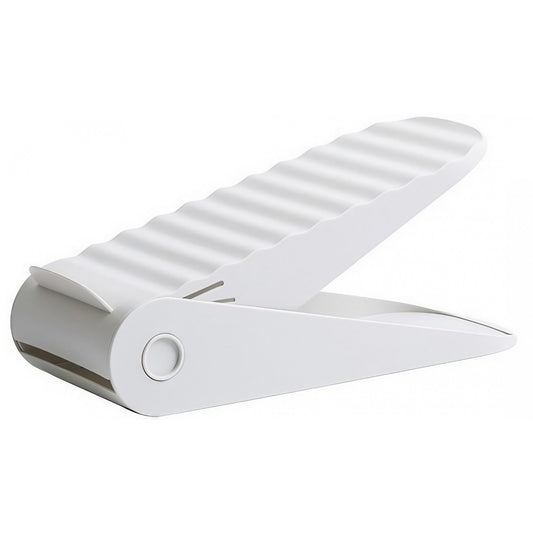 Suport pentru Pantofi, Vivimall, cu Două Straturi, Organizator, Antiderapant și Durabil, Inălțime Reglabilă, 25.5x11x7.5 cm, Alb, 150 g - vivimall.ro