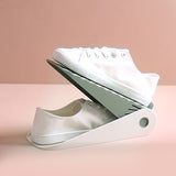Suport pentru Pantofi, , cu Două Straturi, Organizator, Antiderapant și Durabil, Inălțime Reglabilă, 25.5x11x7.5 cm, Verde, 150 g - vivimall.ro