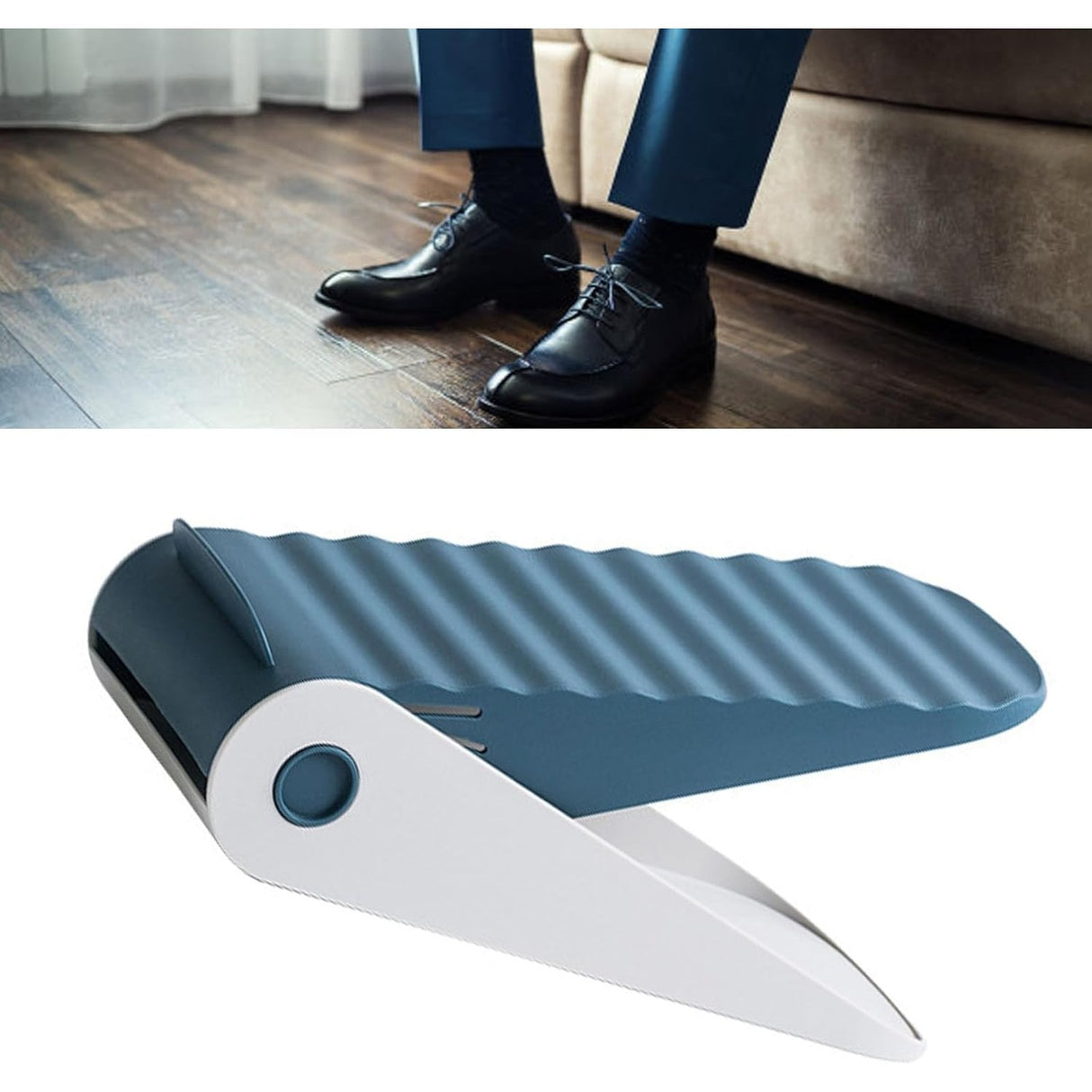Suport Pentru Pantofi, Cu Doua Straturi, Organizator, Antiderapant Si Durabil, Inaltime Reglabila, 25.5X11X7.5 Cm, 150 G - vivimall.ro