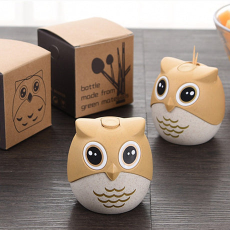 Suport scobitori multifunctional forma bufnita | WiseHolder - vivimall.ro