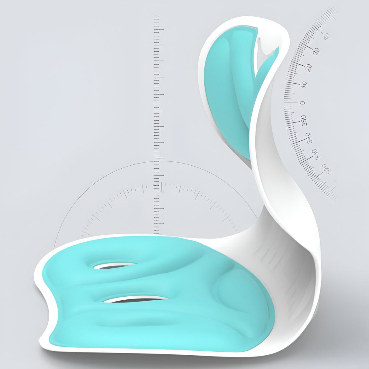 Suport Pentru Scaun, Pentru Corectarea Posturii, Portabil, Ergonomic, Ameliorare Durere, Respirabil, 36X34X33 Cm, Marime L