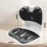 Suport Pentru Scaun, Pentru Corectarea Posturii, Portabil, Ergonomic, Ameliorare Durere, Respirabil, 36X34X33 Cm, Marime L - vivimall.ro