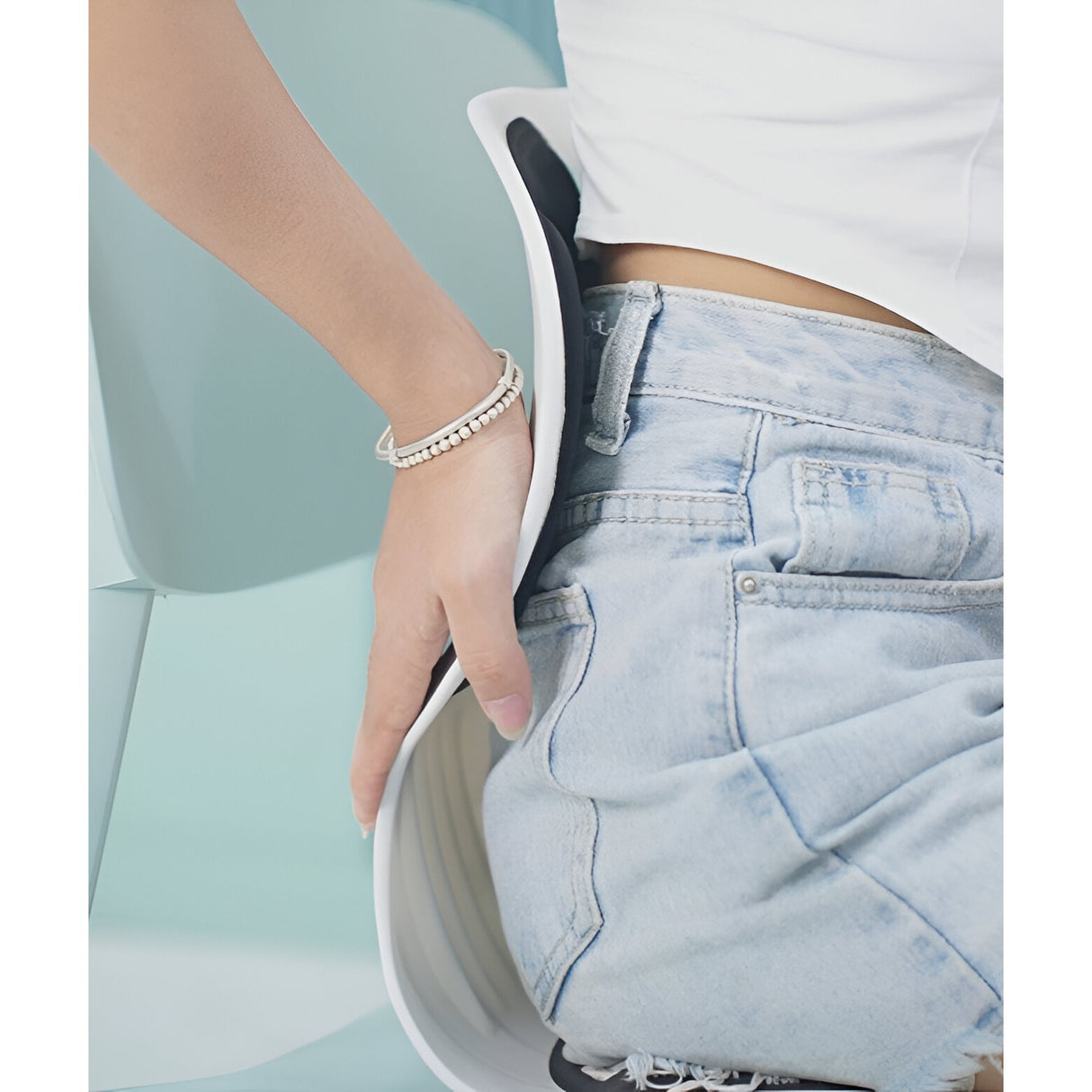 Suport Pentru Scaun, Pentru Corectarea Posturii, Portabil, Ergonomic, Ameliorare Durere, Respirabil, 36X34X33 Cm, Marime L - vivimall.ro