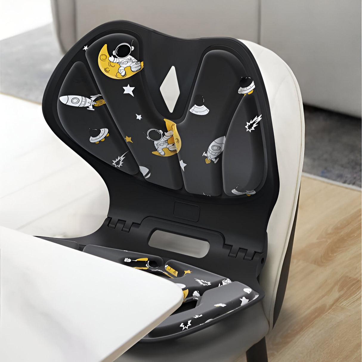 Suport Pentru Scaun, Pentru Corectarea Posturii, Portabil, Pliabil, Ergonomic, Ameliorare Durere, Respirabil, 35X32X30 Cm, Marime L, Model Rachete - vivimall.ro