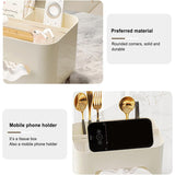 Suport Pentru Servetele, Cutie Multifunctionala, Design Minimalist, Abs, Cu Suport Pentru Obiectele Personale, Pentru Birou, Crem - vivimall.ro