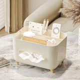 Suport Pentru Servetele, Cutie Multifunctionala, Design Minimalist, Abs, Cu Suport Pentru Obiectele Personale, Pentru Birou, Crem - vivimall.ro