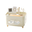 Suport pentru Servetele, Vivimall, Cutie Multifunctionala, Design Minimalist, ABS, cu Suport pentru Obiectele Personale, pentru Birou, 21x15x13 cm, Crem - vivimall.ro