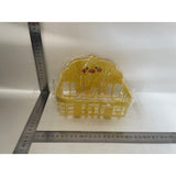 Suport pentru Servetele in Baie, Vivimall, Suport pentru Prosoape, din Plastic PP, Montare pe Perete cu Adeziv, Model Ratusca, 13x19x12 cm, Galben - vivimall.ro