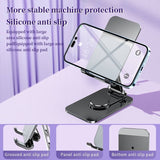 Suport pentru Telefon, Vivimall, Suport Pliabil pentru Streaming, din Aliaj de Aluminiu, Compatibil cu Tableta, pentru Birou, 14.6 x 11.5 x 7 cm, Aurora Silver - vivimall.ro