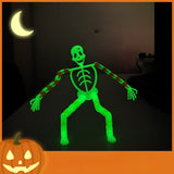 Suport Pentru Telefon Mobil, Jucarie De Decompresie Pentru Adulti, Tip Schelet Luminos De Halloween, Lungime 17 Cm - vivimall.ro