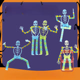 Suport Pentru Telefon Mobil, Jucarie De Decompresie Pentru Adulti, Tip Schelet Luminos De Halloween, Lungime 17 Cm - vivimall.ro