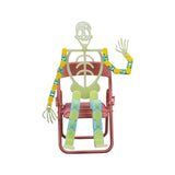 Suport Pentru Telefon Mobil, Jucarie De Decompresie Pentru Adulti, Tip Schelet Luminos De Halloween, Lungime 17 Cm - vivimall.ro