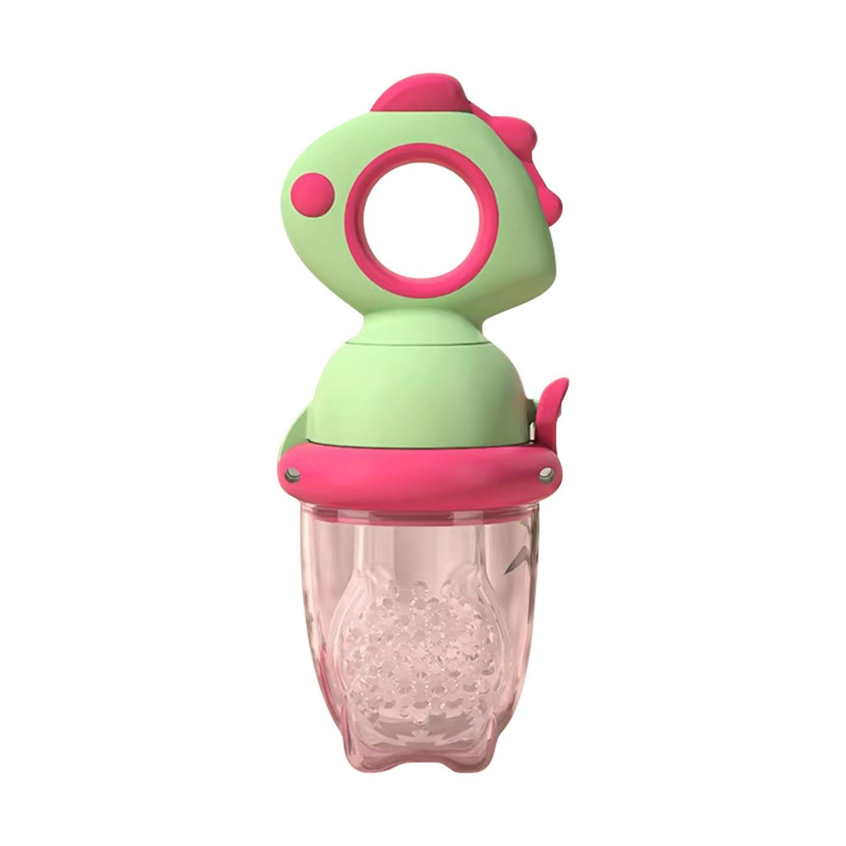 Suzeta Pentru Fructe, Pentru Bebelusi, Din Silicon Alimentar, +4 Luni, 2 Mm Grosime Gauri Tetina, Verde/