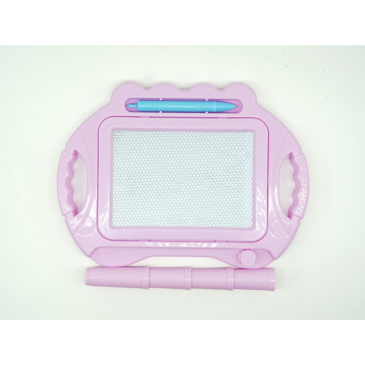 Tabla Magnetica Pentru Desen Pix, Forma Dreptunghi, Dimensiuni 23X17 Cm, Dezvolta Creativitatea, Cu Picioare Suport, Roz Pal