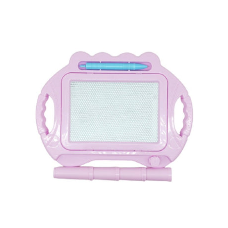 Tabla Magnetica pentru desen Vivimall, Pix, forma dreptunghi, dimensiuni 23x17 cm, Dezvolta Creativitatea, cu picioare suport, Roz Pal - vivimall.ro