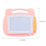 Tabla Magnetica pentru desen Vivimall, Pix, forma dreptunghi, dimensiuni 23x17 cm, Dezvolta Creativitatea, cu picioare suport, Portocaliu - vivimall.ro