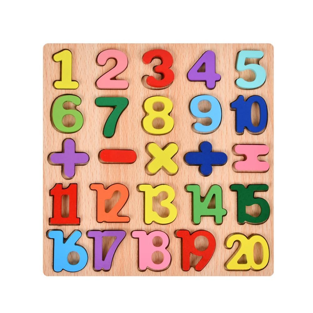 Tabla Montessori, Din Lemn, Educatie Timpurie Cifre, 25 Piese Lemn, +18 Luni, Vopsea Pe Baza De Apa