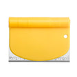 Taietor Aluat 15 X 10.5 Cm 2 In 1, Lama Otel Inoxidabil, Maner Din Abs, Gradat, Paleta Plastic, Galben - vivimall.ro