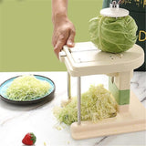 Razatoare De Varza, Manuala, Din Pp+Otel Inoxidabil, 19 X 17 X 19 Cm, Latime Ajustabila, Alb/Verde - vivimall.ro