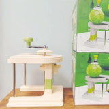 Razatoare De Varza, Manuala, Din Pp+Otel Inoxidabil, 19 X 17 X 19 Cm, Latime Ajustabila, Alb/Verde - vivimall.ro