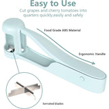 Taietor de Struguri Manual, Vivimall, Usor de Curatat si Folosit, Plastic si Otel, Albastru Deschis, 16.5x5.5 cm - vivimall.ro