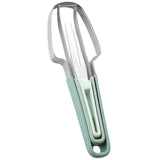 Taietor Decojitor Pentru Pepene, Pentru Legume Si Fructe, Multifunctional, Set Din 3 Parti, Otel Inoxidabil Si Plastic Pp, 22.5 X 7 Cm - vivimall.ro