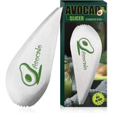 Taietor special pentru avocado Vivimall, 3 in 1, forma curbata, zimti pentru apucare si taiere, din otel inoxidabil, 15 x 6 cm, gri - vivimall.ro